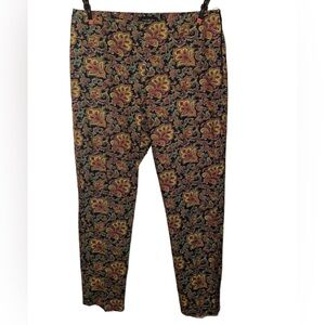Talbots Women’s Size 10 Curvy Paisley Multicolor Pants